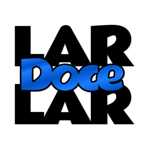 Frases De Parede Decorativo Lar Doce Lar Mdf 6mm Azul 40x33cm