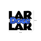 Frases De Parede Decorativo Lar Doce Lar Mdf 6mm Azul 40x33cm