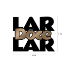 Frases De Parede Decorativo Lar Doce Lar Mdf 6mm Bronze 50x41