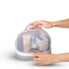 Frasqueira Organizadora Necessaire Multiuso Com Tampa Alça e