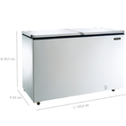 Freezer 437l Esmaltec 2 Tampa  - 0105001699