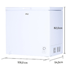 Freezer E Conservador Horizontal Hq 260 Litros Branco Hq-260c