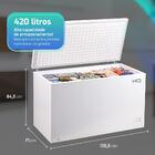 Freezer E Conservador Horizontal Hq 420 Litros Branco Hq-420c