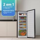 Freezer E Conservador Vertical Hq 210 Litros Preto/inox Hq-21