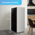 Freezer E Conservador Vertical Hq 330 Litros Inox  E Preto Hq