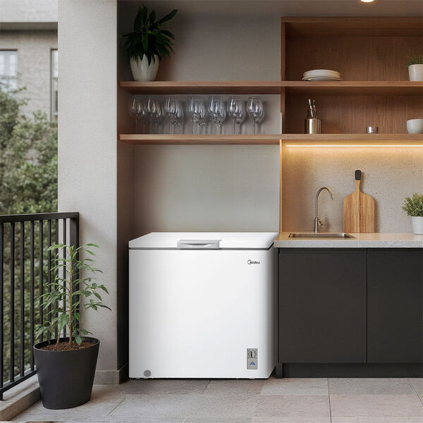 Freezer Horizontal 198l Inverter Bivolt Branco Midea Mdrc280sfz013