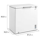 Freezer Horizontal 1 Porta Branco 200l Midea Mdrc280sla011 -