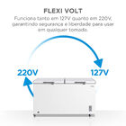 Freezer Horizontal 2 Portas 508l Branco Inverter Bivolt Midea