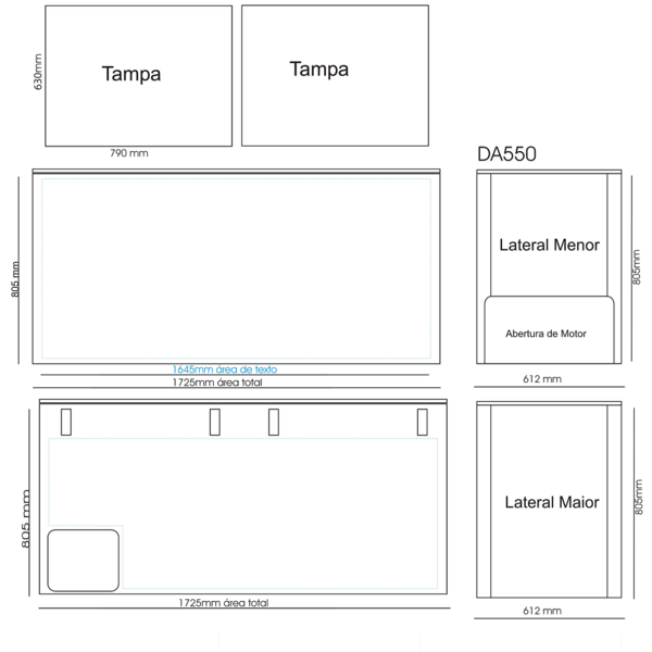 Freezer Horizontal 2 Portas 546L Branco Metalfrio 127V DA550B2352