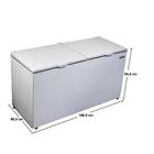 Freezer Horizontal 2 Portas 546L Branco Metalfrio 127V DA550B
