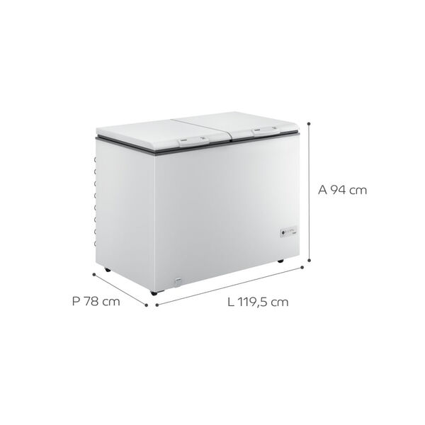 Freezer Horizontal Consul 2 Portas 414 Litros - Chb42eb 110v