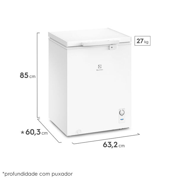 ☆*:.。. user_ef580353ページ.。.:*☆ Freezer Horizontal Electrolux Cycle Defrost 143l Com Função Turbo