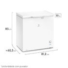 Freezer Horizontal Electrolux Cycle Defrost 199l Com Função T