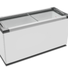 Freezer Sorvete Horizontal 2 Tampas De Vidro 550l Nf55lcd001