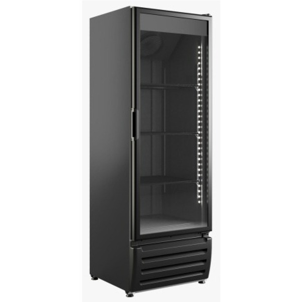 Freezer Vertical Braslar 500 Litros Porta De Vidro Preto Vega