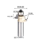 Fresa Borda Romana Para Molduras Com Rolamento Haste12mm 5/8