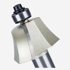 Fresa P/ Tupia Meia Cana Com Rolamento Haste 12mm Raio 12.7