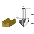Fresa Para Tupia Ponta V 19mm Haste 6mm Makita D-09597