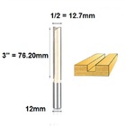 Fresa Para Tupia Reta Longa 12mm X 76mm Widea Luthier