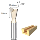 Fresa Rabo De Andorinha 12mm X 25mm  ( 1 Polegada)