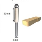 Fresa Reta C/ Rolamento 6mm X 3/8 P/ Rebaixo / Formica