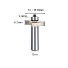 Fresa T Serrinha Debrum Com Rolamento 12mm X 1/4 ( Perfil T)