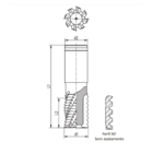 Fresa Topo Reto Aço Rápido Tipo Chipmaster 6,0mm Din844 Nr -