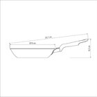 Frigideira 18cm 0 7l Loreto Vermelho Aluminio Com Revestiment