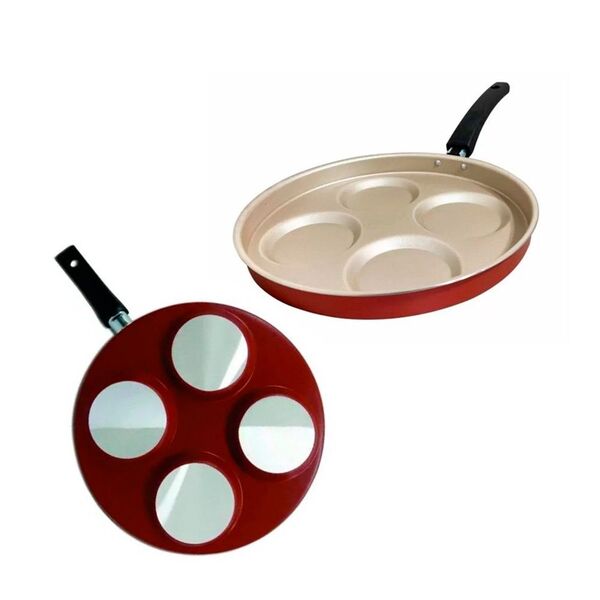 Frigideira 4 Em 1 Multiuso Com Divisórias Antiaderente Ovos H