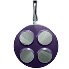 Frigideira 4 Ovos Multiuso Divisórias Antiaderente Grill Purp