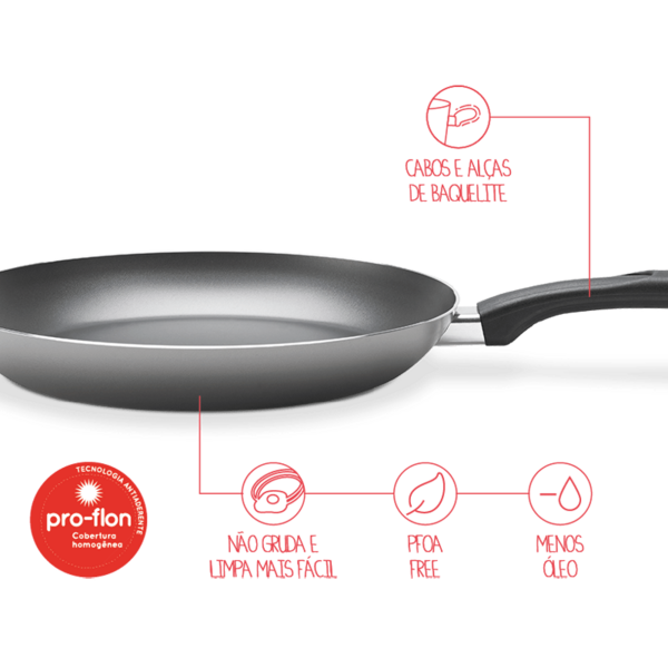 Frigideira  - Chilli Ø 24 X 4 Cm - 1 2 L Prata Brinox