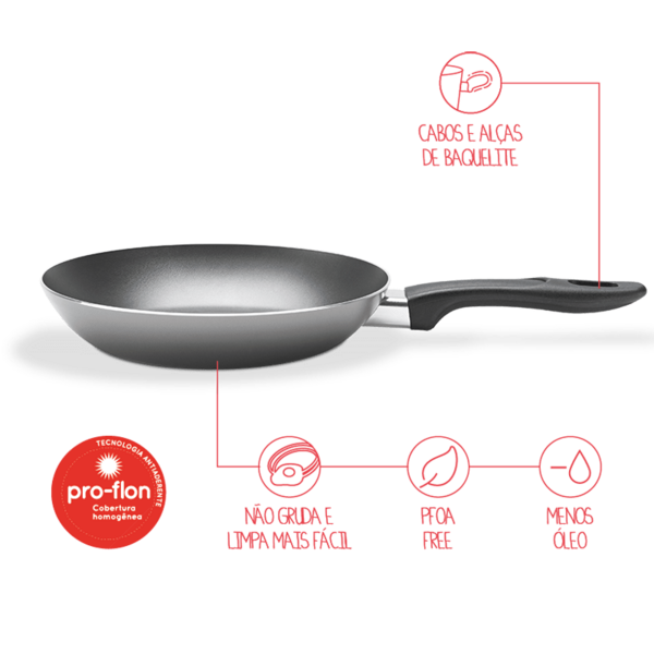 Frigideira - Chilli Ø 28 X 4 2 Cm - 1 8 L Prata Brinox