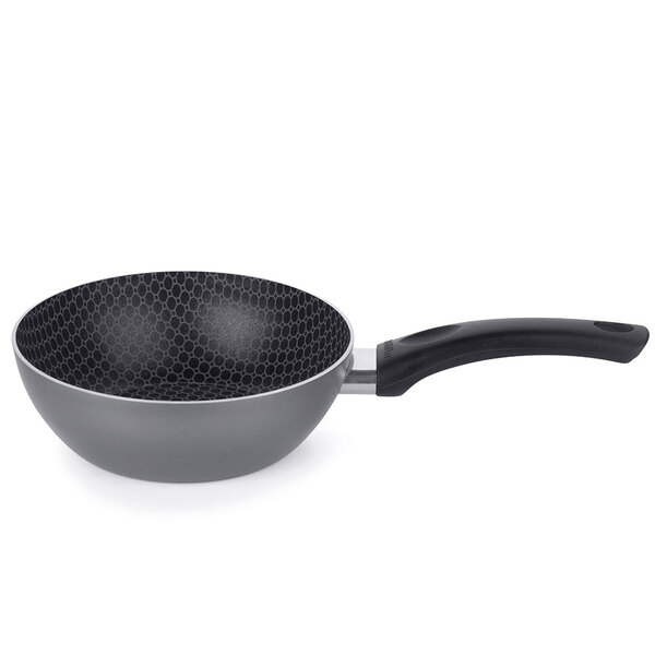 Frigideira Alta De Alumínio 18cm Antiaderente Cinza Bella Mul