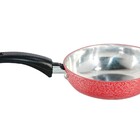 Frigideira Alumínio Craqueada Cabo Baquelite Para Ovos Vermel