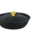 Frigideira Alumínio Fundido Craqueada Cabo De Madeira Preta 2