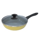 Frigideira Amarelo Antiaderente Em Cerâmica Javali Cb 16cm