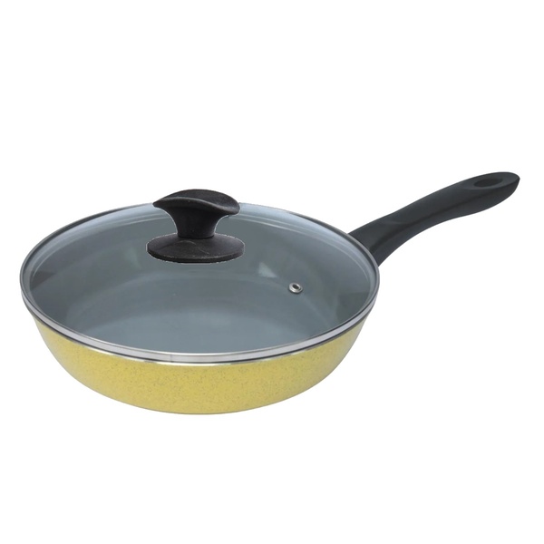 Frigideira Amarelo Antiaderente Em Cerâmica Javali Cb 16cm