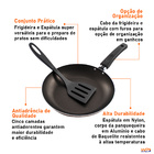 Frigideira Antiaderente 22cm Com Espátula Nylon 28cm - Wp Con