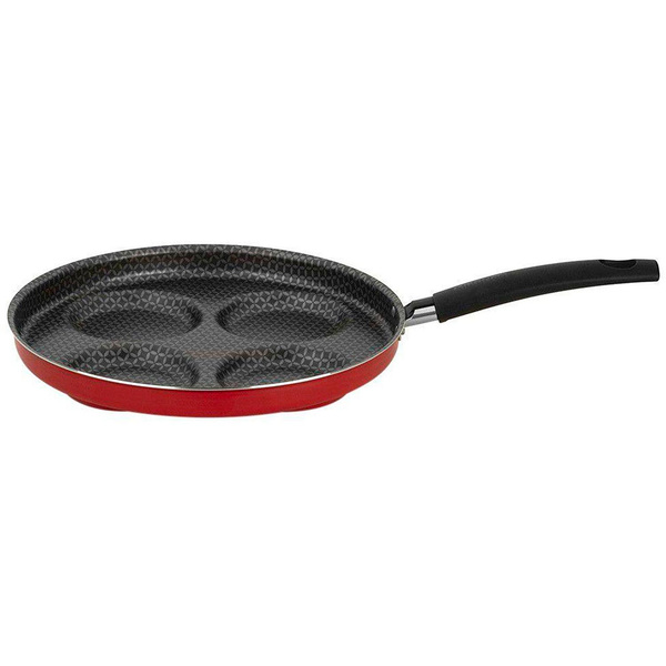 Frigideira Antiaderente 26 Cm 4 Ovos Vermelha Multiflon 73044