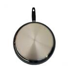 Frigideira Antiaderente 26cm 3l Preta Tampa De Vidro Belmar