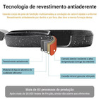 Frigideira Antiaderente 3 Em 1 Frita Ovo Hamburguer Bacon Ome