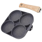 Frigideira Antiaderente 4 Partes Panela Cozinha Ovo Hamburgue