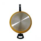 Frigideira Antiaderente Alta C/ Tampa 24cm Amarela Pigmentad