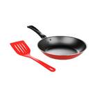 Frigideira Antiaderente Com Espátula 22 Cm Garlic Vermelho Br