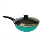 Frigideira Antiaderente Com Tampa 24cm Cor Turquesa Belmar