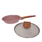 Frigideira Antiaderente Com Tampa Rosa Cazaro 22 Cm