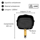 Frigideira Antiaderente Cook Grill Sem Tampa E Espátula