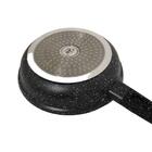 Frigideira Antiaderente De Pó De Mármore Com Tampa 22 Cm Caza