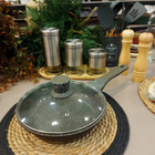 Frigideira Antiaderente De Pó De Mármore Com Tampa Cazaro 24