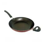 Frigideira Antiaderente Paellera Tampa De Vidro 30cm Cereja